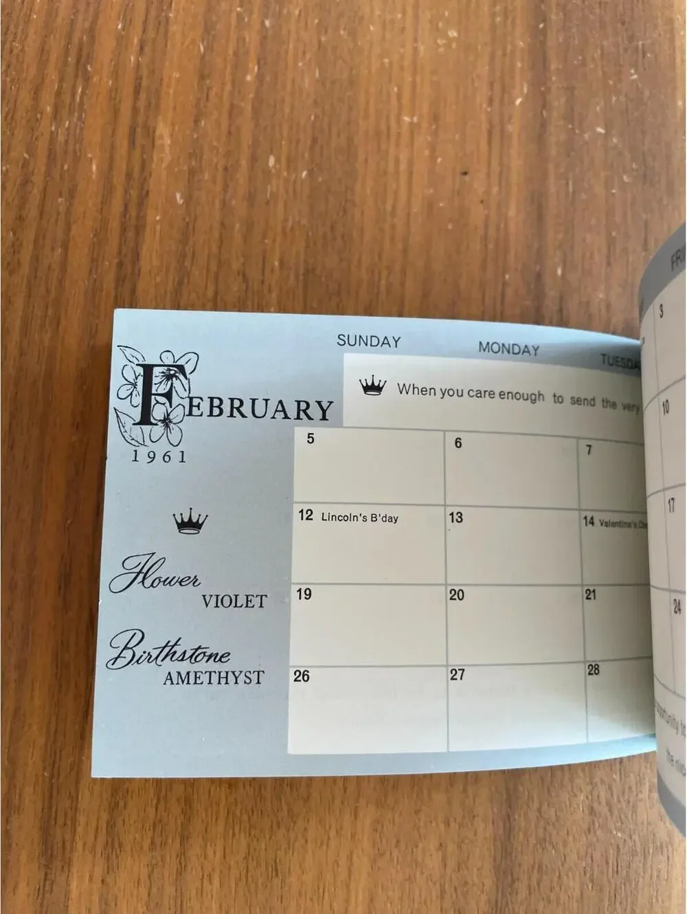 My Date Book Hallmark Vintage Hallmark Date Book 1961 Purse Calendar Unused